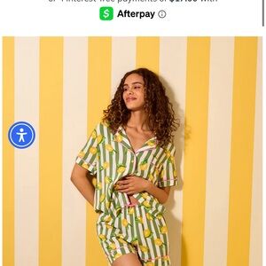 Lemon Print Women's Pajama Set